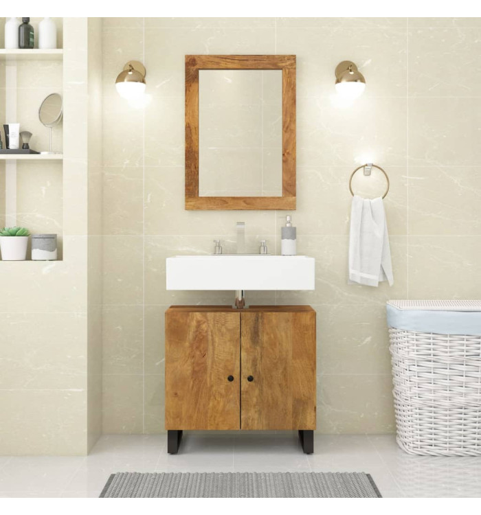 Meuble d'évier 62x33x58 cm bois de manguier et d'ingénierie | Mobilier & Déco