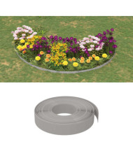 Bordure de jardin Gris 10 m 10 cm polyéthylène | Mobilier & Déco