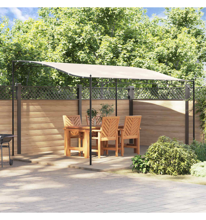 Auvent crème 4x3 m 180 g/m² tissu et acier | Mobilier & Déco