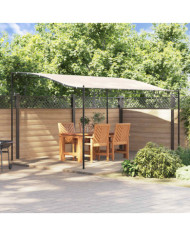 Auvent crème 4x3 m 180 g/m² tissu et acier | Mobilier & Déco