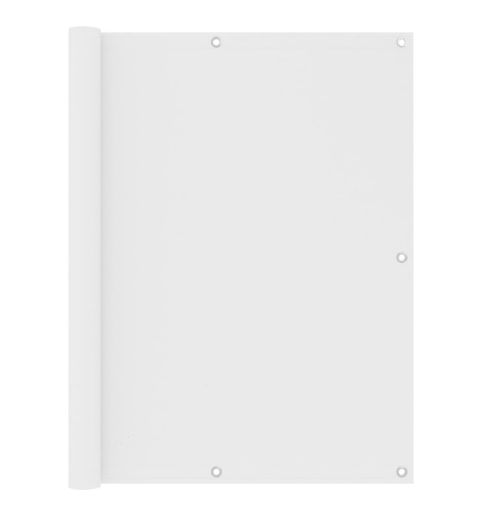 Écran de balcon Blanc 120x400 cm Tissu Oxford | Mobilier & Déco
