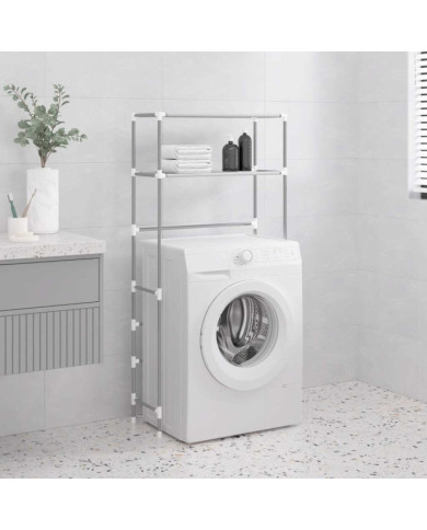 Support de rangement 2 niveaux sur la machine à laver Gris Fer | Mobilier & Déco