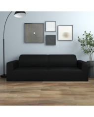 Housse extensible de canapé 2 places Crème Jersey de polyester | Mobilier & Déco