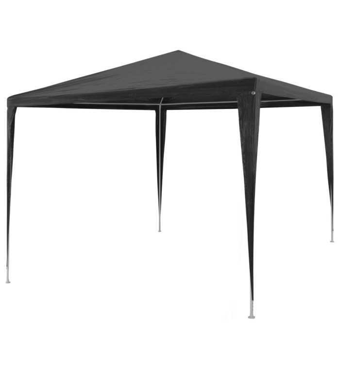 Tente de réception 3x3 m PE Anthracite | Mobilier & Déco