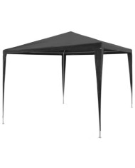 Tente de réception 3x3 m PE Anthracite | Mobilier & Déco