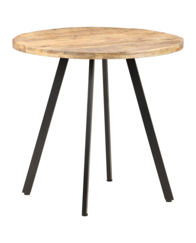 Table de salle à manger 80 cm Bois de manguier brut | Mobilier & Déco