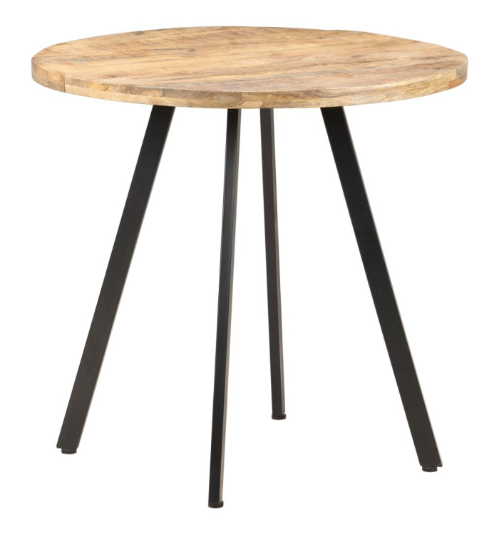 Table de salle à manger 80 cm Bois de manguier brut | Mobilier & Déco