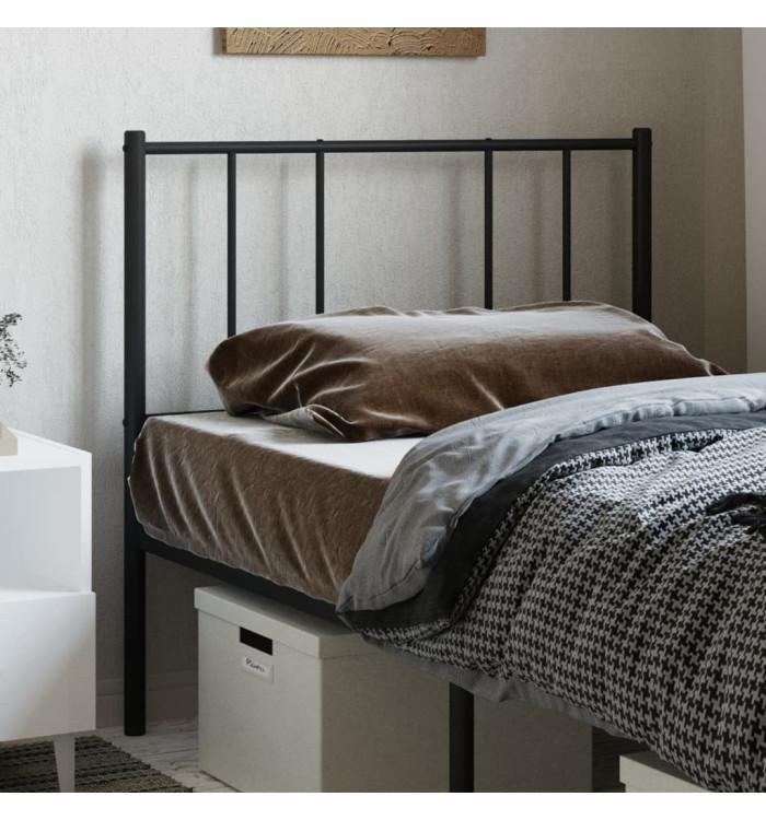 Tête de lit métal noir 90 cm | Mobilier & Déco