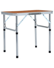 Table pliable de camping Aluminium 60x45 cm | Mobilier & Déco