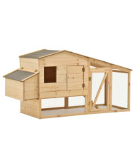 Poulailler Bois de pin massif 178x67x92 cm | Mobilier & Déco