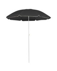 Parasol de jardin avec mât en acier anthracite 180 cm | Mobilier & Déco