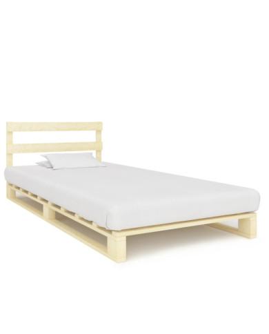 Cadre de lit de palette sans matelas 90x200 cm bois pin massif | Mobilier & Déco
