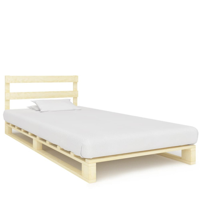 Cadre de lit de palette sans matelas 90x200 cm bois pin massif | Mobilier & Déco