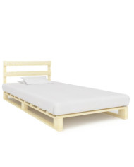 Cadre de lit de palette sans matelas 90x200 cm bois pin massif | Mobilier & Déco