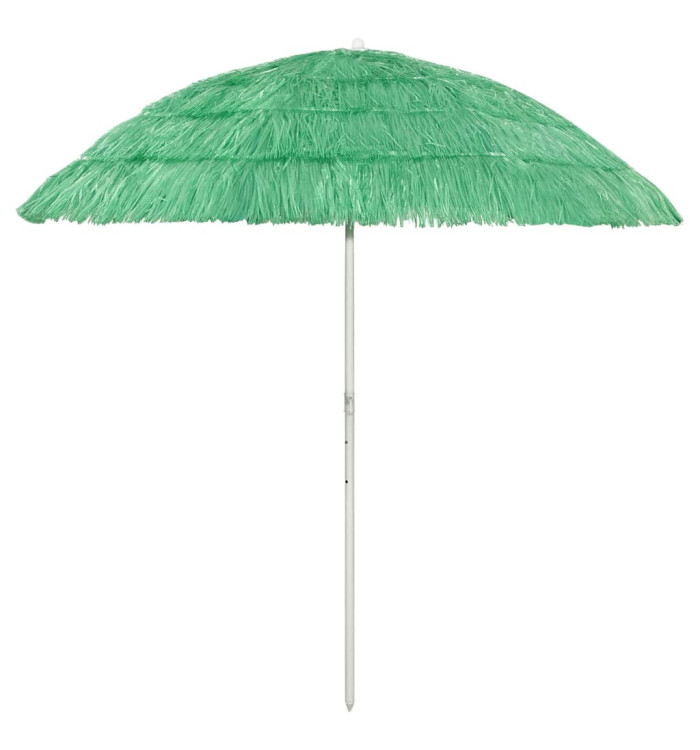 Parasol de plage Hawaii vert 240 cm | Mobilier & Déco