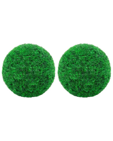 Boules de buis artificielles 2 pcs 35 cm | Mobilier & Déco