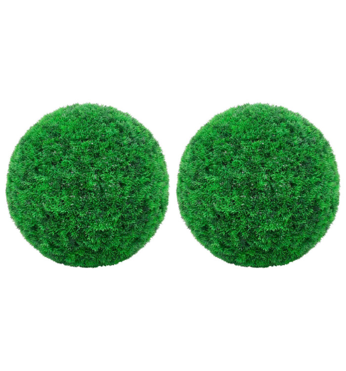 Boules de buis artificielles 2 pcs 35 cm | Mobilier & Déco