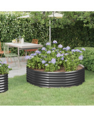 Lit surélevé de jardin Acier enduit de poudre Anthracite | Mobilier & Déco