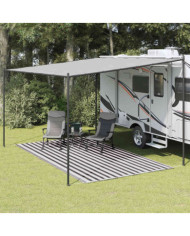 Tapis de tente 250x350 cm Anthracite et blanc | Mobilier & Déco