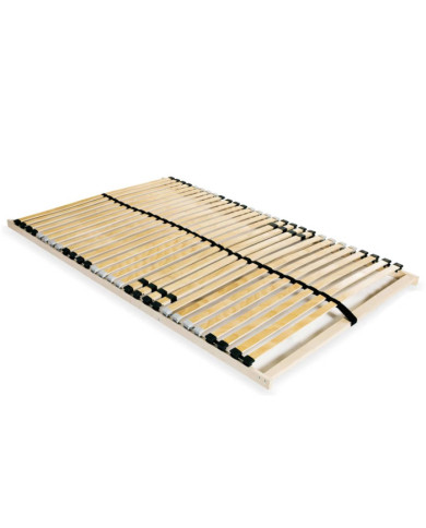 Sommier à lattes sans matelas avec 28 lattes 7 zones 120x200 cm | Mobilier & Déco