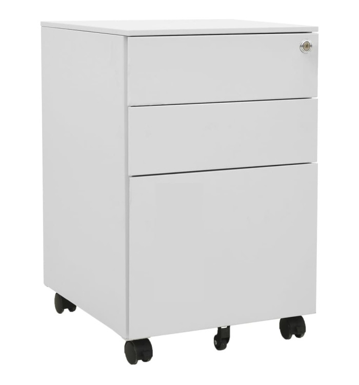 Classeur mobile Gris clair 39x45x60 cm Acier | Mobilier & Déco