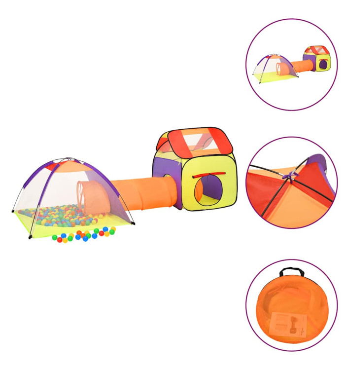 Tente de jeu pour enfants avec 250 balles Multicolore | Mobilier & Déco