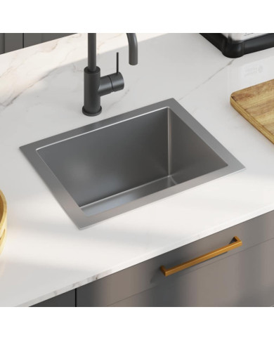 Évier de cuisine fait main Acier inoxydable | Mobilier & Déco