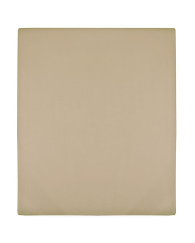 Drap-housse Jersey Taupe 140x200 cm Coton | Mobilier & Déco