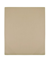 Drap-housse Jersey Taupe 140x200 cm Coton | Mobilier & Déco