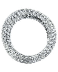 Fil de fer barbelé rouleau hélicoïdal acier galvanisé 100 m | Mobilier & Déco