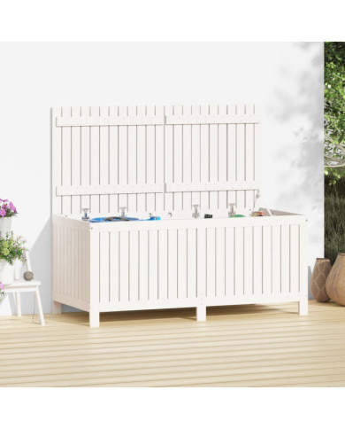 Boîte de rangement de jardin Blanc 147x68x64 cm Bois de pin | Mobilier & Déco