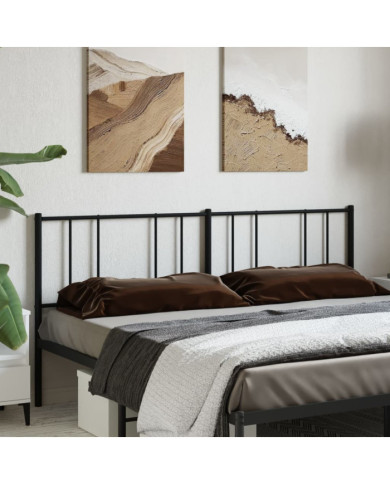 Tête de lit métal noir 193 cm | Mobilier & Déco