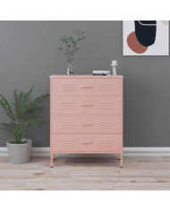 Commode Rose 80x35x101,5 cm Acier | Mobilier & Déco