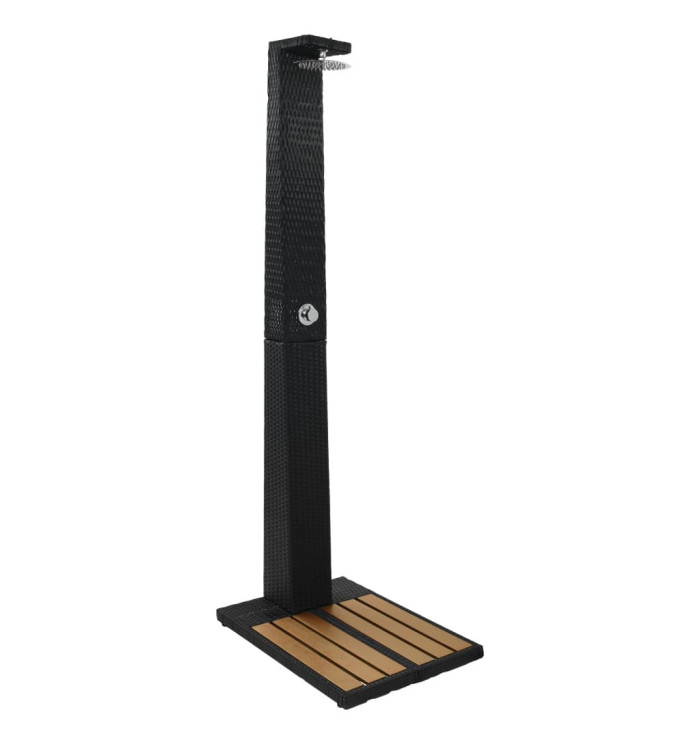 Douche de jardin résiné tressée WPC | Mobilier & Déco