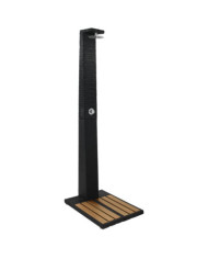 Douche de jardin résiné tressée WPC | Mobilier & Déco