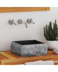 Lavabo Noir 30x30x13 cm Marbre | Mobilier & Déco