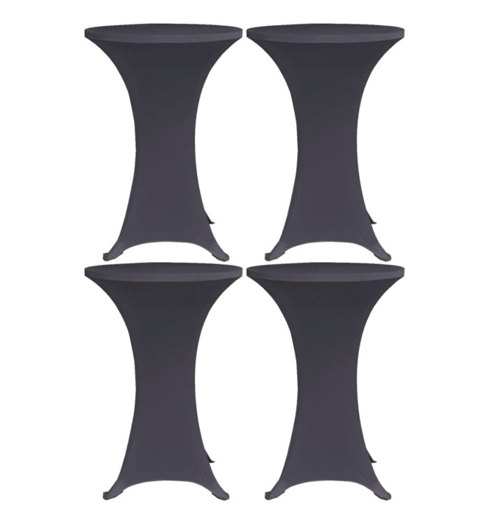 Housses de table extensible 4 pcs 80 cm Anthracite | Mobilier & Déco