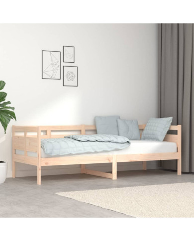 Lit de jour sans matelas bois de pin massif 80x200 cm | Mobilier & Déco