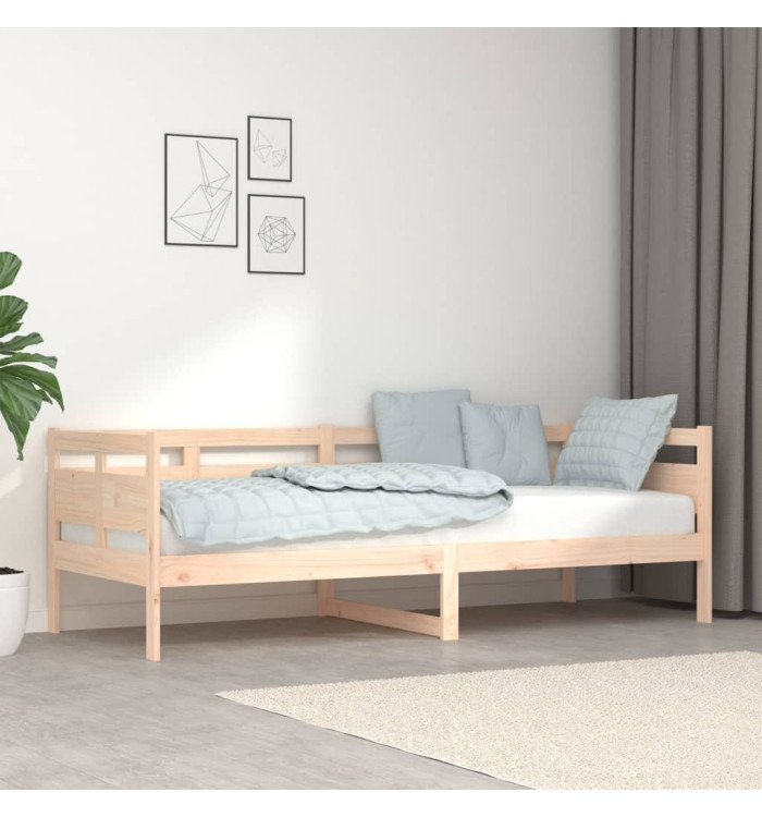 Lit de jour sans matelas bois de pin massif 80x200 cm | Mobilier & Déco