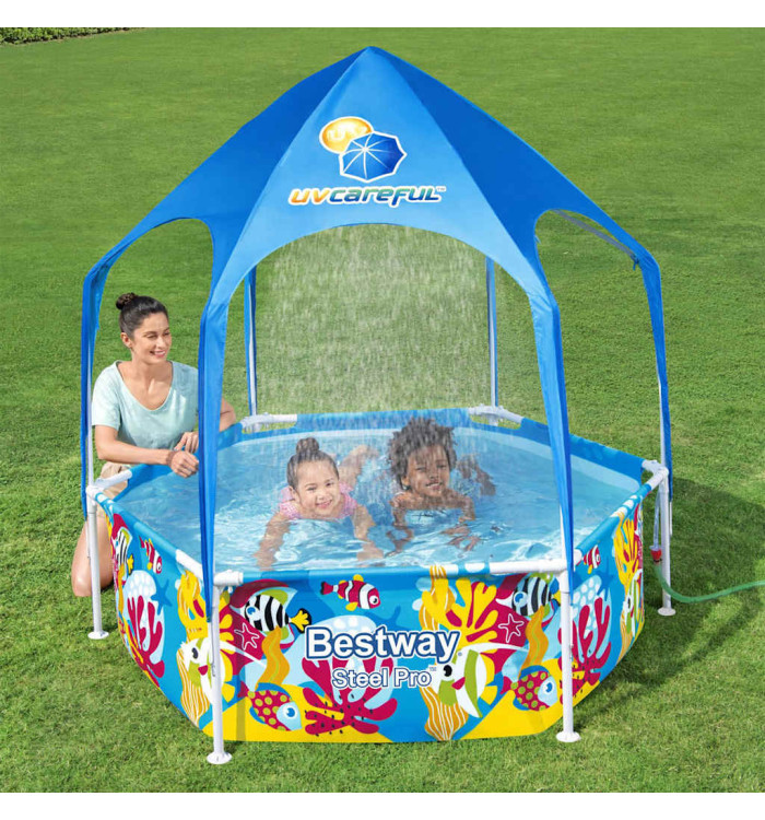 Bestway Piscine hors sol pour enfants Pro UV Careful Acier 183x51 cm | Mobilier & Déco