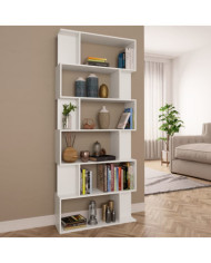 Bibliothèque/Séparateur de pièce Blanc Bois d'ingénierie | Mobilier & Déco