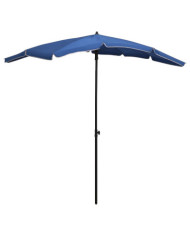 Parasol de jardin avec mât 200x130 cm bleu azuré | Mobilier & Déco