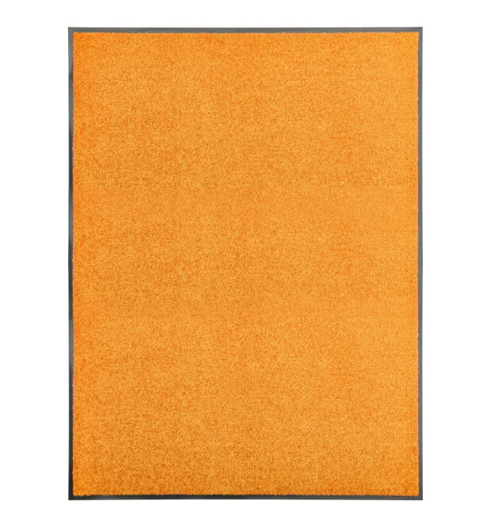 Paillasson lavable Orange 90x120 cm | Mobilier & Déco