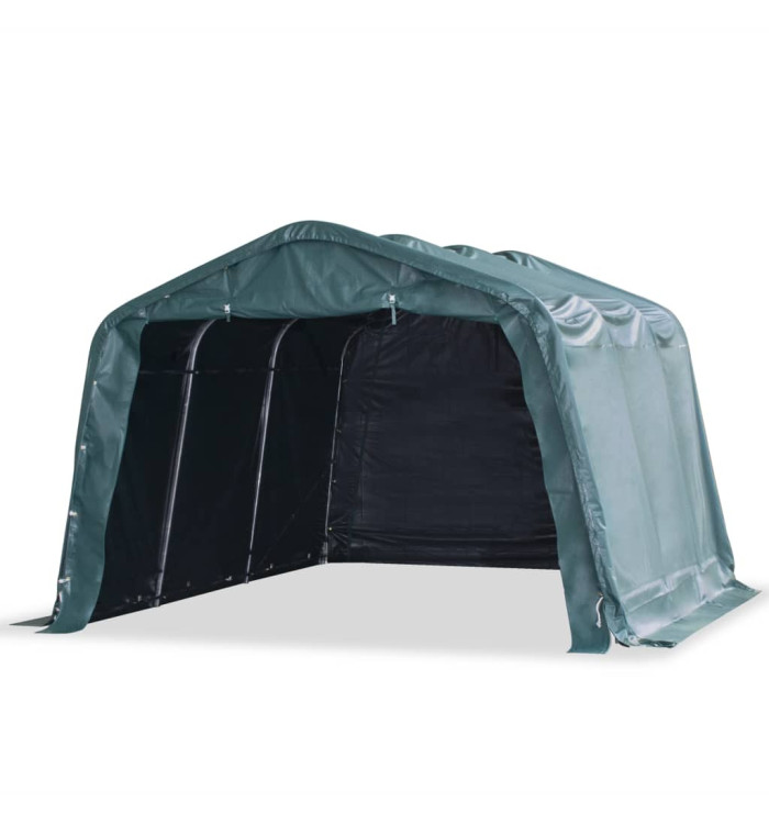Tente amovible pour bétail PVC 550 g/m² 3,3 x 4,8 m Vert foncé | Mobilier & Déco