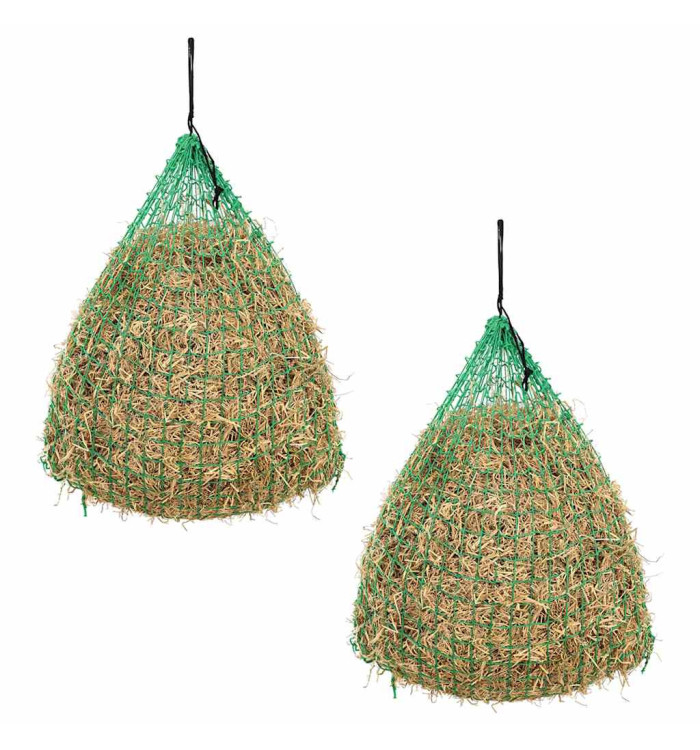 Filet à foin 2 pcs Rond 0,75 x 0,75 m PP | Mobilier & Déco