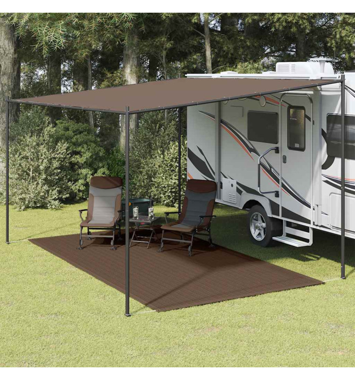 Tapis de tente 250x400 cm Marron | Mobilier & Déco
