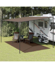 Tapis de tente 250x400 cm Marron | Mobilier & Déco