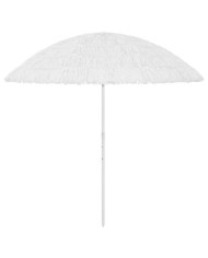 Parasol de plage Hawaii blanc 300 cm | Mobilier & Déco