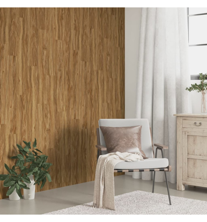 Panneaux muraux Aspect bois Marron PVC 4,12 m² | Mobilier & Déco