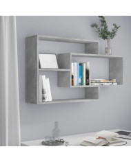 Étagères murales Gris béton 104x20x58,5 cm Bois d'ingénierie | Mobilier & Déco